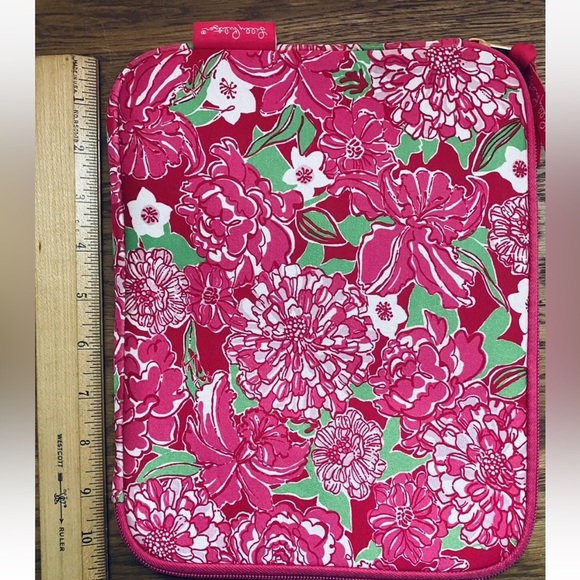 Lilly Pulitzer HOT PINK Neoprene Case 8” X 10” For iPad Mini Or Any Small Tablet - Picture 9 of 11